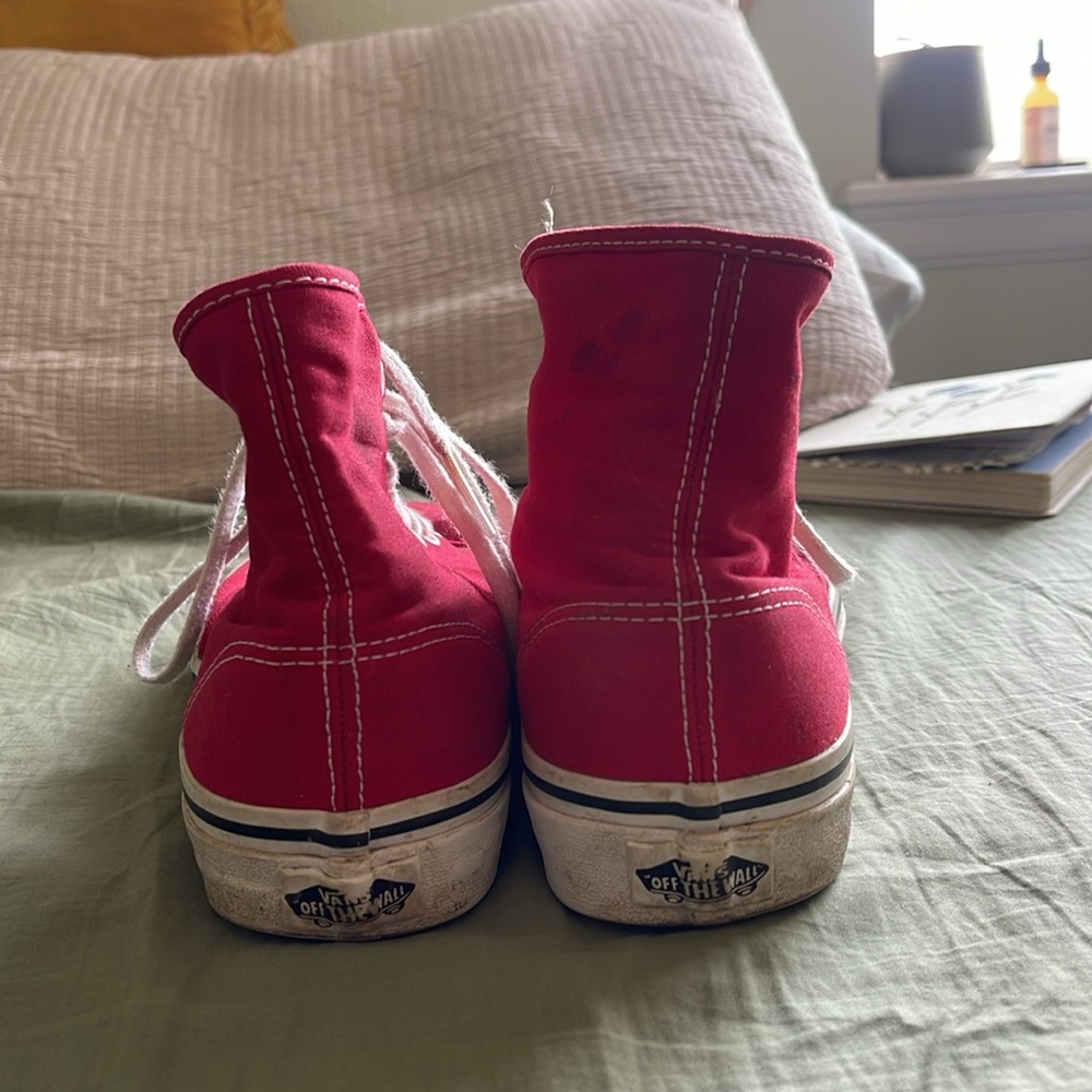 Red HighTop Vans - Picture 5 of 7